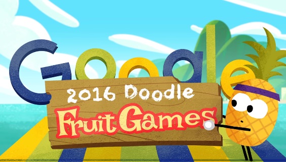 รโอ เกมส 2016 Doodle Fruit Games Day 1
