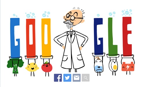 Google Doodle ผู้คิดค้นค่า pH เอส.พี.แอล.ซอเรนเซน 